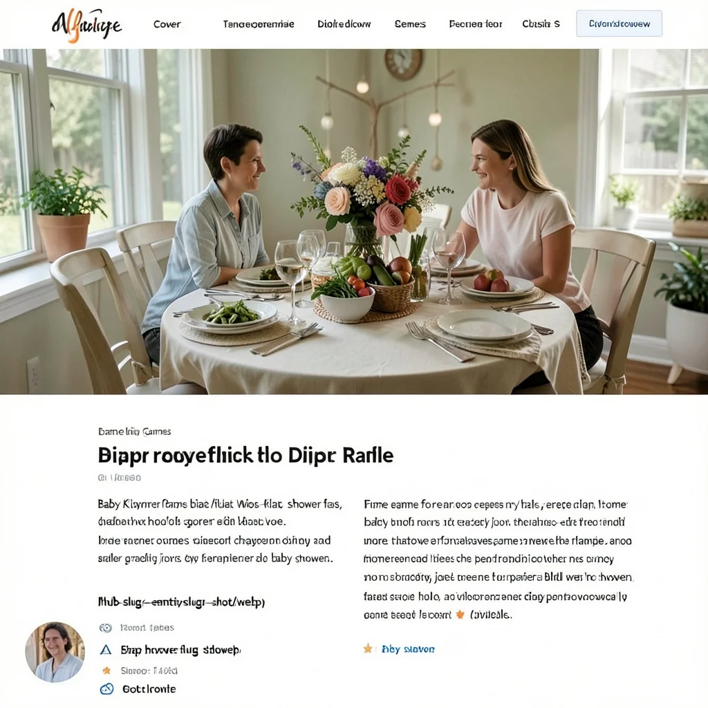 Editorial photograph for this page: Baby Shower Games That Work with a Diaper Raffle