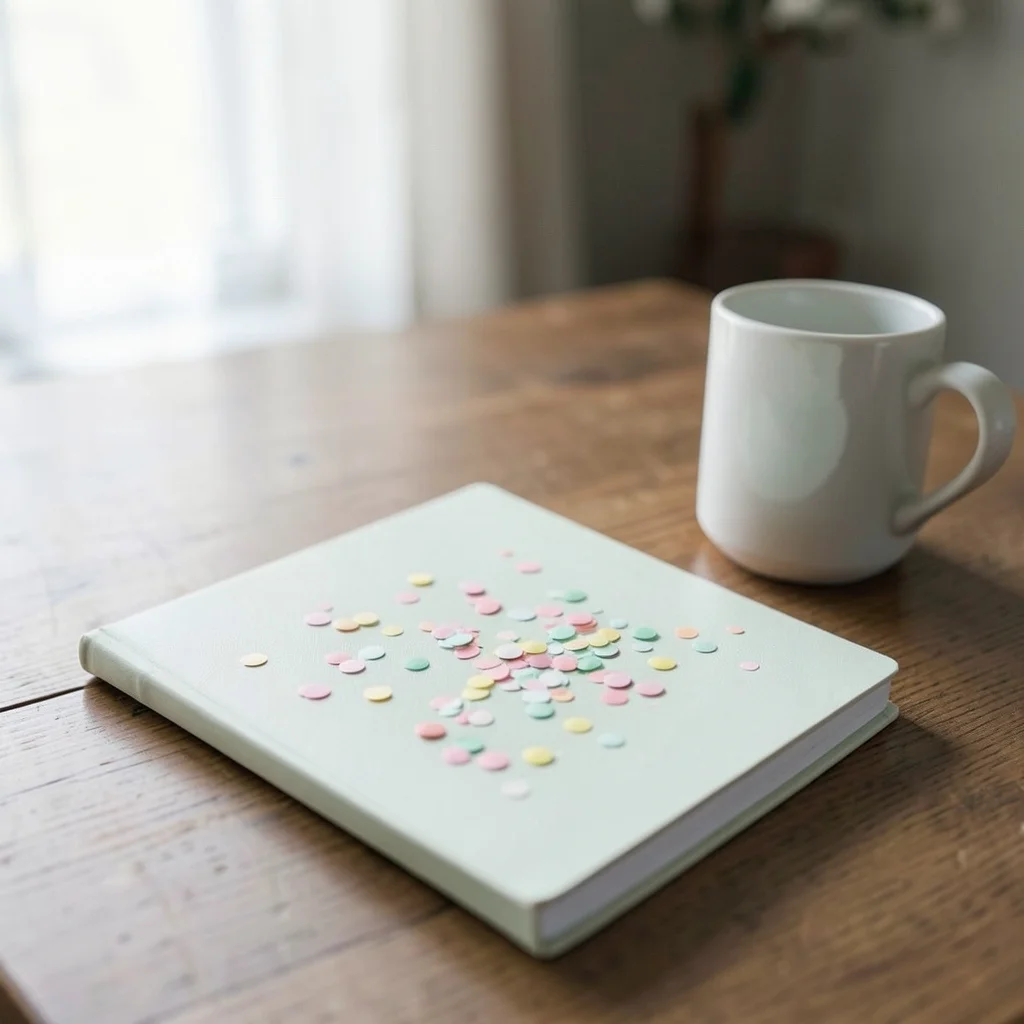 A small, intimate sprinkle baby shower in a living room setting.