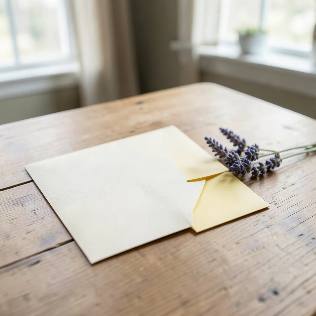 A hand writing a message inside a baby shower card.